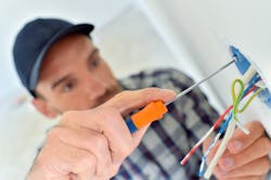 Man Using Screwdriver Man Using Screwdriver