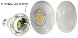 Figure 1: If a driver is integrated into an LED fixture, the input and output power must be monitored to measure against the IES LM-79-19 specification for driver efficiency. Figure 1: If a driver is integrated into an LED fixture, the input and output power must be monitored to measure against the IES LM-79-19 specification for driver efficiency.