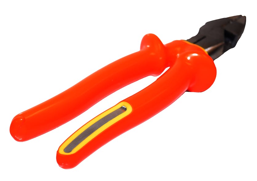 Double-insulated tools provide a simple visual indicator of insulation damage: if the yellow under layer is visible, the tool should be taken out of service.