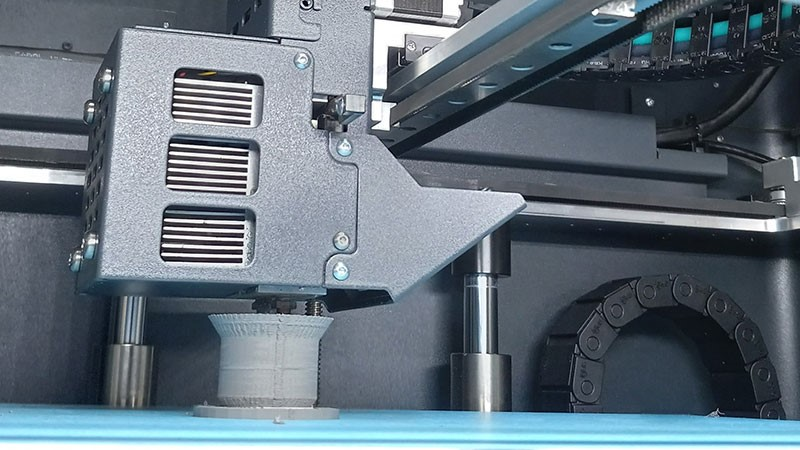 A Markforged Metal X 3D printer creates a stainless-steel tool in Purdue University's Herbert C. Brown Laboratory of Chemistry using Araqev's new software.