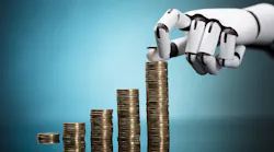 robot stacking coins
