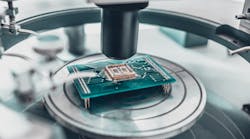 integrated circuit on the probe table integrated circuit on the probe table