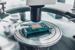 integrated circuit on the probe table integrated circuit on the probe table