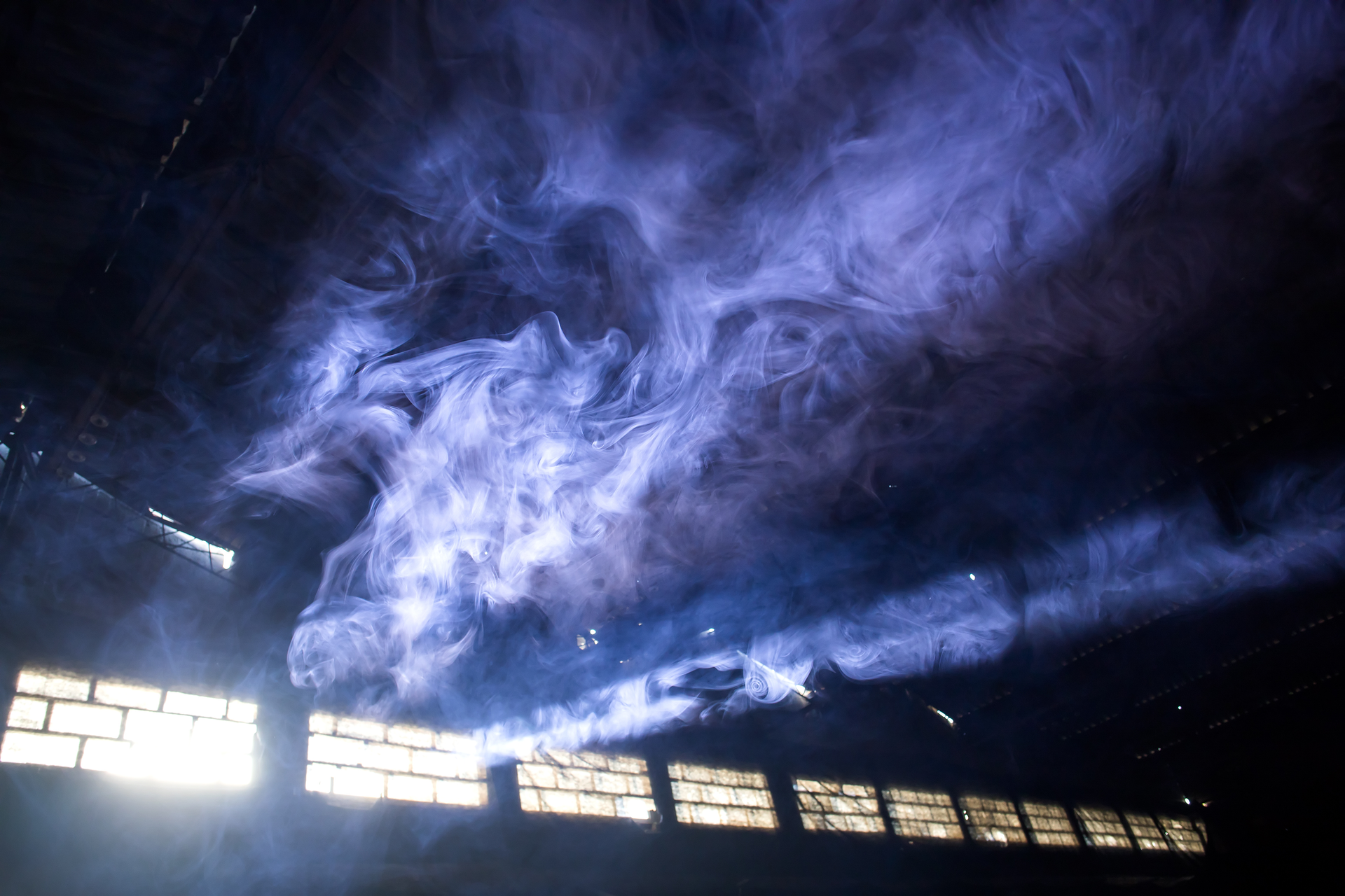 smoke cloud in facility