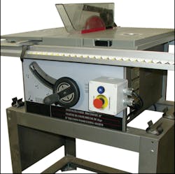 Machinery must be prevented from automatically or unintentionally restarting when an unscheduled power interruption occurs. The Sensing Saf-Start device features a reset button that must be pushed to restart the machine once power has been lost and then restored. Machinery must be prevented from automatically or unintentionally restarting when an unscheduled power interruption occurs. The Sensing Saf-Start device features a reset button that must be pushed to restart the machine once power has been lost and then restored.