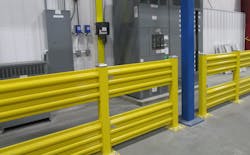 A comprehensive solution to safety concerns is to establish visual and physical barriers in the form of guardrails, such as Steel King’s Steel Guard and Armor Guard. A comprehensive solution to safety concerns is to establish visual and physical barriers in the form of guardrails, such as Steel King’s Steel Guard and Armor Guard.