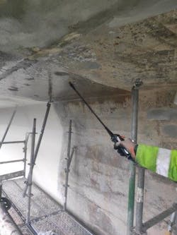 MCI spraying concrete MCI spraying concrete