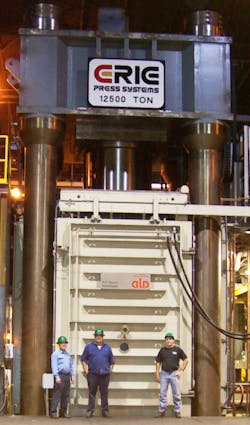 ACE 12500-ton isothermal forging press.