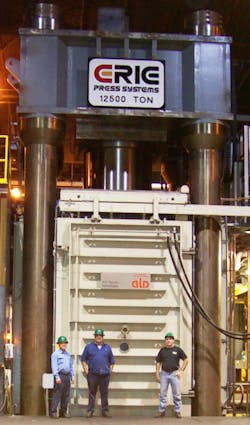 ACE 12500-ton isothermal forging press. ACE 12500-ton isothermal forging press.