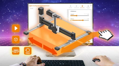 Now faster and easier: with the linear robot configurator on the RBTX online marketplace, users can configure their individual linear robots ready for connection in just five minutes.