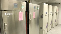 Cryometrix-installed LN2 freezers. Cryometrix-installed LN2 freezers.