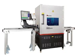 Conveyor laser processing center can be customized for inline laser cleaning operations.