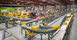 The antiquated conveyor technology that J. Kirby Best replaced with modern robotics. (Photo from Best's previous plant at OnPoint Manufacturing). The antiquated conveyor technology that J. Kirby Best replaced with modern robotics. (Photo from Best's previous plant at OnPoint Manufacturing).