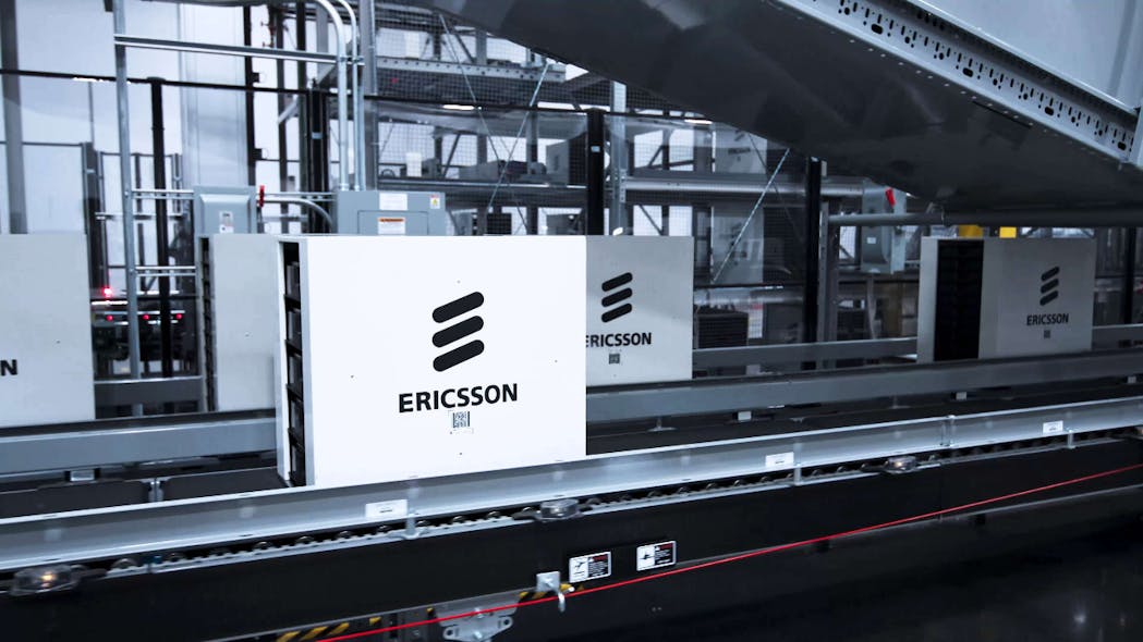 5G radios rolling down the line at Ericsson&apos;s Lewisville plant.