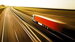 Logistics Truck On The Road Logistics Truck On The Road