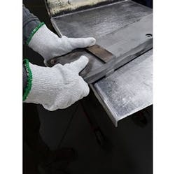Made from a proprietary 2-layer seamless machine knit construction, Therma-Gard HeatWave TGH-15000 Hot Mill Gloves are the first-ever hot mill gloves of their kind that are tested in accordance with the ASTM F1060-08 standard and offer an ANSI/ISEA 105-2016 Level 5 Conductive Heat Resistance for superior heat protection in temperatures up to 605°F. Made from a proprietary 2-layer seamless machine knit construction, Therma-Gard HeatWave TGH-15000 Hot Mill Gloves are the first-ever hot mill gloves of their kind that are tested in accordance with the ASTM F1060-08 standard and offer an ANSI/ISEA 105-2016 Level 5 Conductive Heat Resistance for superior heat protection in temperatures up to 605°F.