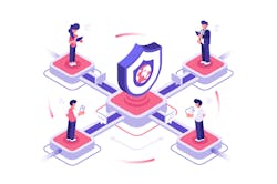 Network security illustration Network security illustration