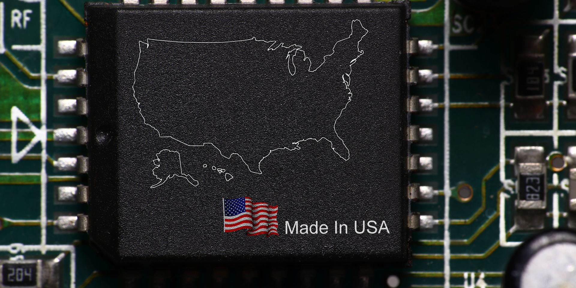 Made in USA Semiconductor Computer Chip