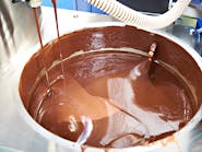 Chocolate liquid in tank
