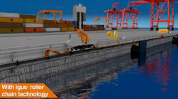 igus iMSPO shore power chain