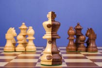 Chess pieces merging, business merger