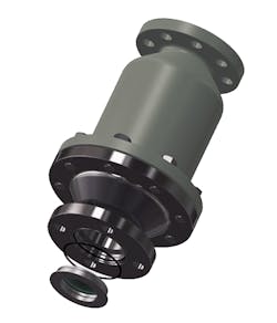 A self-reclosing safety pressure relief valve with an inline configuration addresses the need for increased flow.