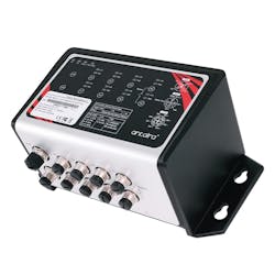 The Antaira LNP-0800G-M12-67-24-T Ethernet switch provides 8 Gigabit Ethernet M12 ports with all 8 IEEE 802.3at compliant PoE ports providing up to 30 watts of power per port. It features a wide operating temperature of -40 to 70°C that allows it to be used in some of the harshest industrial environments. The Antaira LNP-0800G-M12-67-24-T Ethernet switch provides 8 Gigabit Ethernet M12 ports with all 8 IEEE 802.3at compliant PoE ports providing up to 30 watts of power per port. It features a wide operating temperature of -40 to 70°C that allows it to be used in some of the harshest industrial environments.