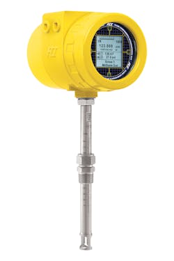 ST100 CO2 flow meter is available with extensive choices of process connections including compression fittings, fixed NPT, flanges, and packing glands.