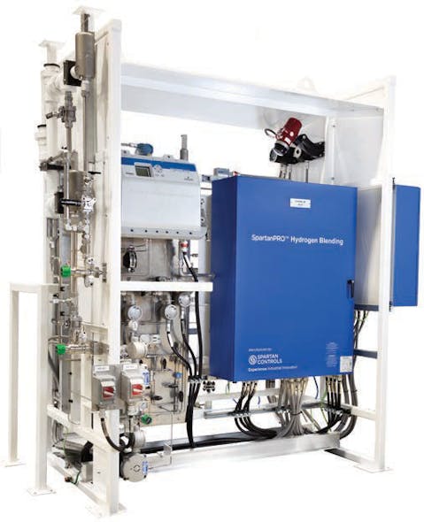 Figure 4: A thermal conductivity gas analyzer monitors all the components critical to natural gas blending.