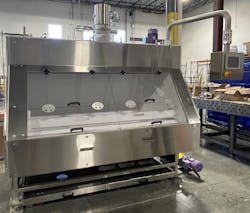 Front Belt Coater with doors on. Front Belt Coater with doors on.