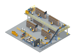 Locus Robotics LocusONE mezzanine Locus Robotics LocusONE mezzanine