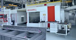 The MEGAMILL integrated into the production process at Bystronic Laser AG. The MEGAMILL integrated into the production process at Bystronic Laser AG.