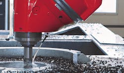 Universal milling head with infinitely variable positioning, air/oil lubrication, water-cooled, power: 38 kW, torque: 1,000 Nm, max. speed: 8,000 rpm, HSK 100-A. Universal milling head with infinitely variable positioning, air/oil lubrication, water-cooled, power: 38 kW, torque: 1,000 Nm, max. speed: 8,000 rpm, HSK 100-A.