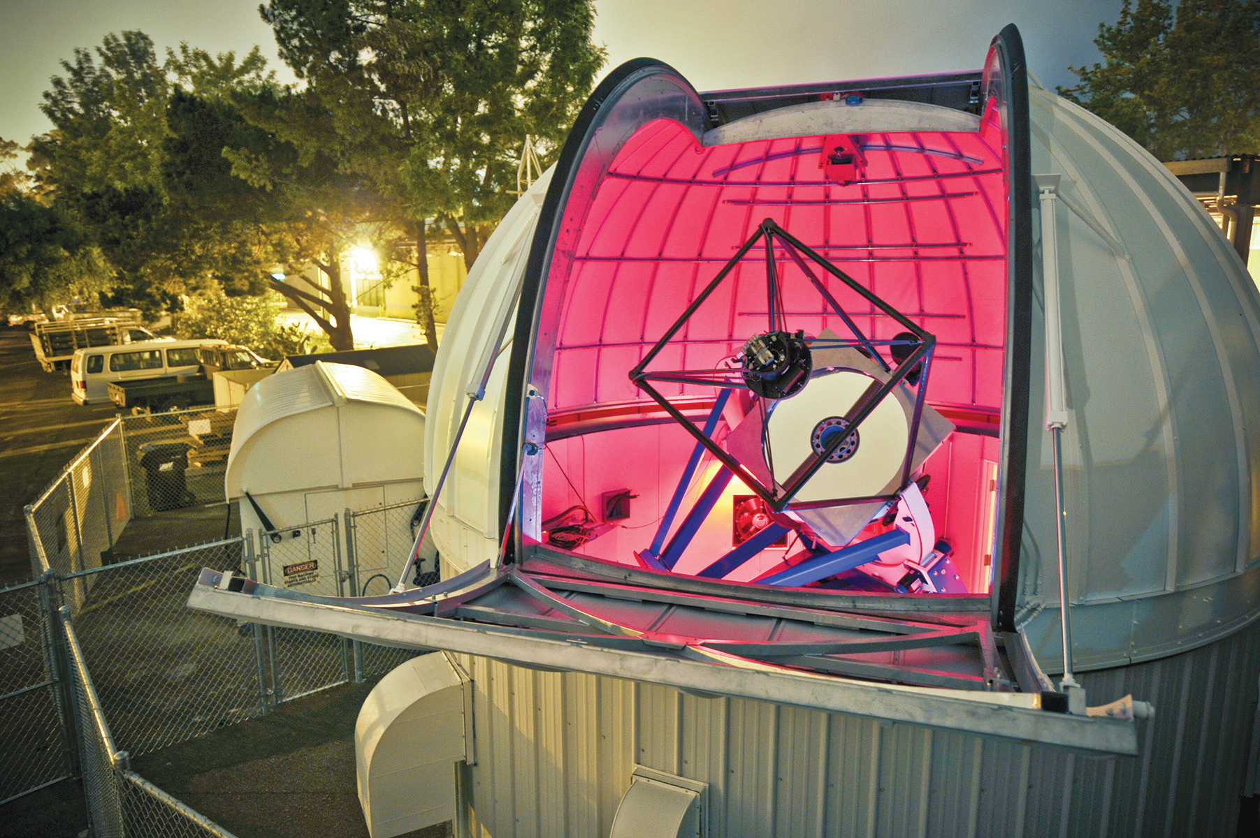 The 1-meter telescope at the Las Cumbres Observatory.
