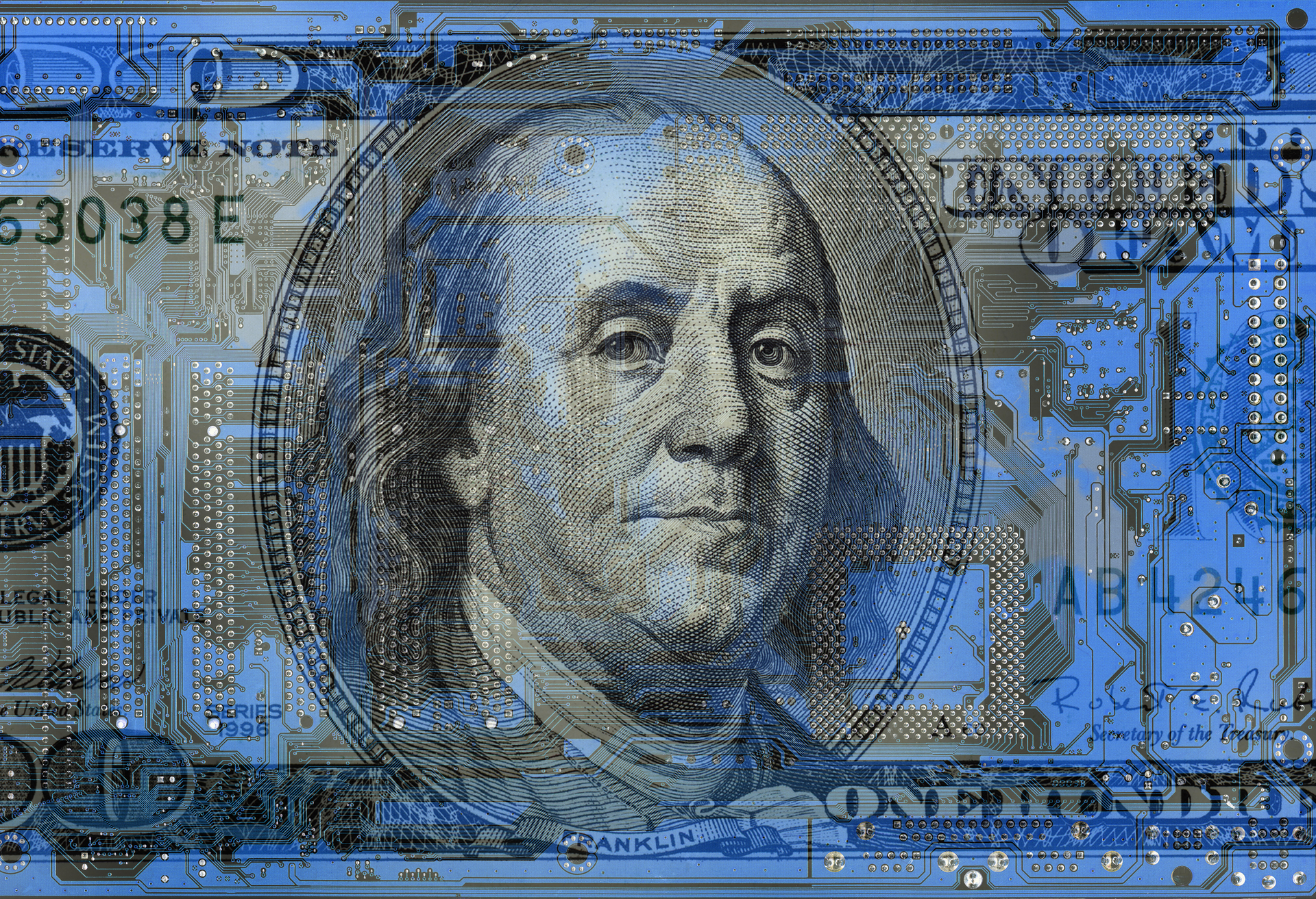 Money electronic stock