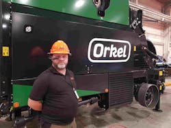 Orkel worker wearing RealWear HMT-1 Orkel worker wearing RealWear HMT-1