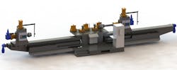 Due to the wide range of features and options that are available, companies like Ajax/CECO/Erie Press work with clients to develop the technical details of a machine that will fully meet their specific production requirements. This is an example of an extrusion stretch former, the A100 from Ajax CECO. Due to the wide range of features and options that are available, companies like Ajax/CECO/Erie Press work with clients to develop the technical details of a machine that will fully meet their specific production requirements. This is an example of an extrusion stretch former, the A100 from Ajax CECO.