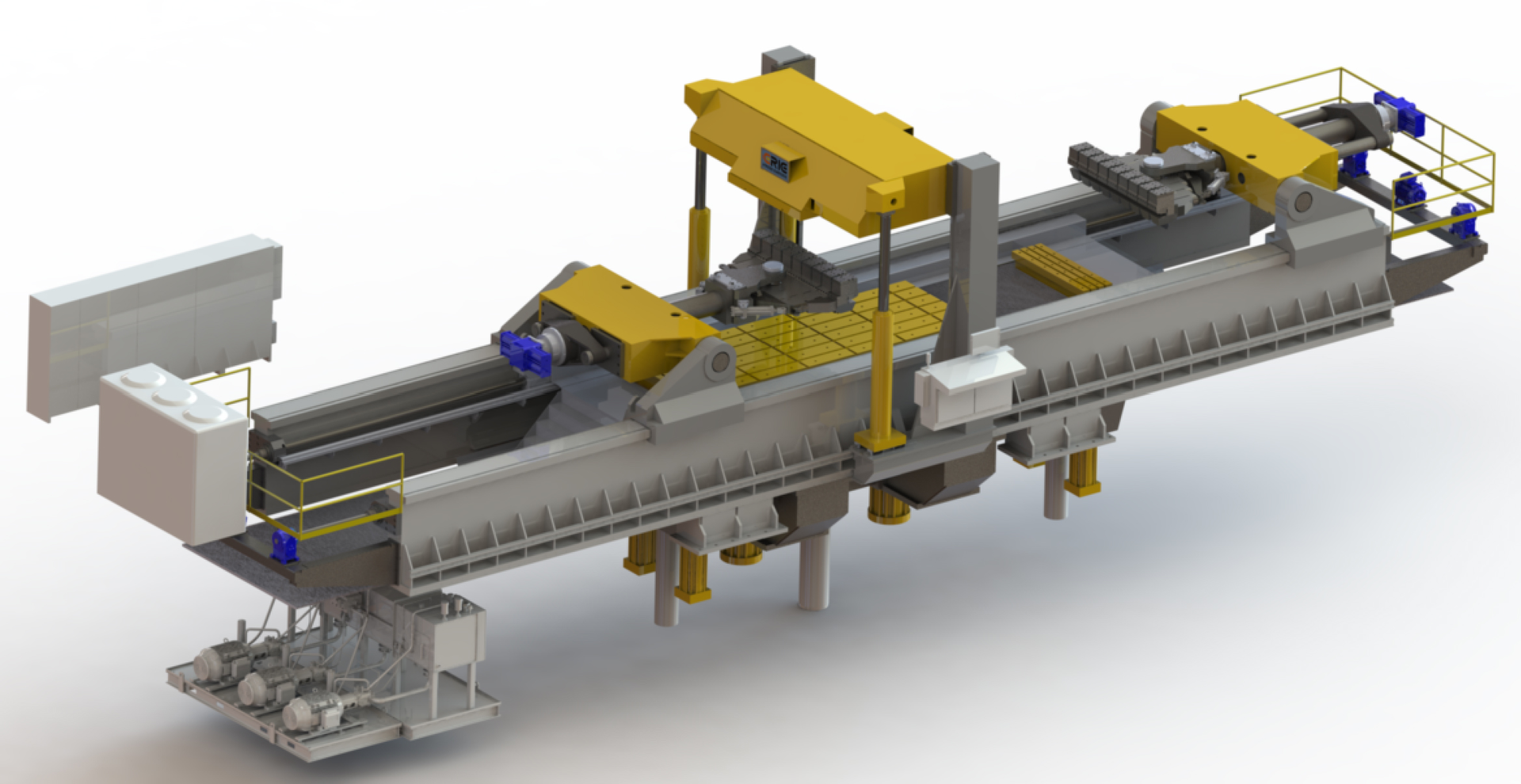 Stretch forming is used to produce components with complex or difficult curved profiles throughout many industries. This is an example of a sheet stretch former, the L1000 from Ajax/CECO/Erie Press.