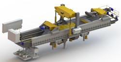 Stretch forming is used to produce components with complex or difficult curved profiles throughout many industries. This is an example of a sheet stretch former, the L1000 from Ajax/CECO/Erie Press. Stretch forming is used to produce components with complex or difficult curved profiles throughout many industries. This is an example of a sheet stretch former, the L1000 from Ajax/CECO/Erie Press.