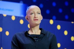 Sophia the robot. Sophia the robot.