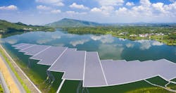 Floating solar plant Floating solar plant