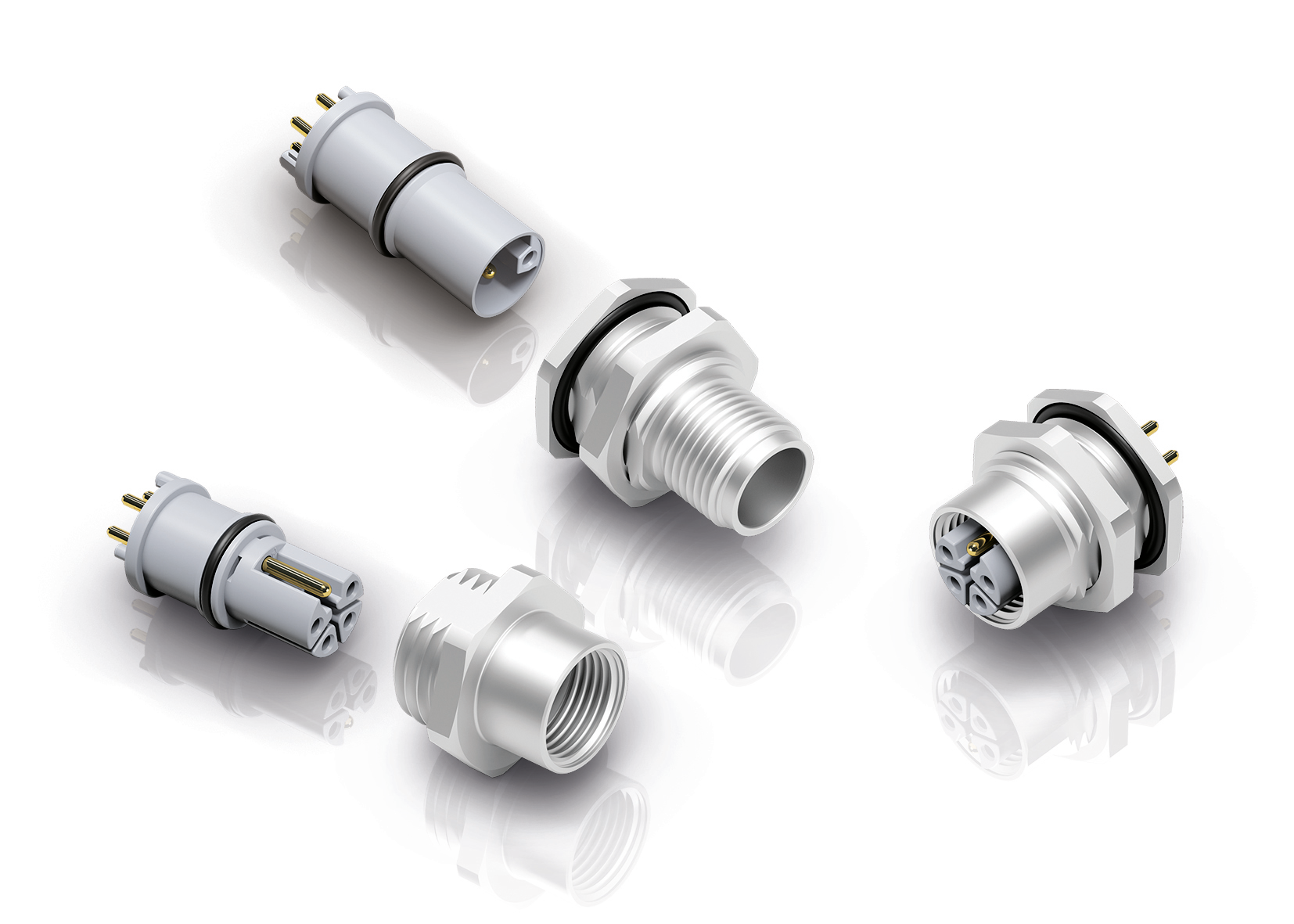 Series 823 M12-L Connectors