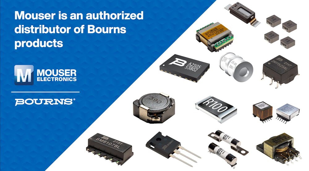 Mouser Electronics Offers New Transistors, Fuses, and More From Bourns