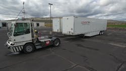 Autonomously Reversing Trailer In Yard Autonomously Reversing Trailer In Yard