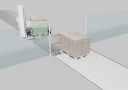 Material width too narrow at entry/exit point (example 1) Material width too narrow at entry/exit point (example 1)