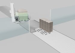 Partially loaded pallets result in undesirable open spaces next to the goods (example 2). Partially loaded pallets result in undesirable open spaces next to the goods (example 2).