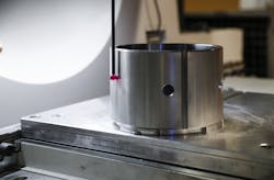 After complete machining, the quality is documented externally on a coordinate measuring machine. After complete machining, the quality is documented externally on a coordinate measuring machine.