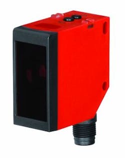 One of Leuze's distance sensors, the ODS 110/HT has an operating range of up to 16 ft (5 m), high repeatability of 0.1 in. (3 mm) for good positioning, and offers an analog output or IO-Link. One of Leuze's distance sensors, the ODS 110/HT has an operating range of up to 16 ft (5 m), high repeatability of 0.1 in. (3 mm) for good positioning, and offers an analog output or IO-Link.