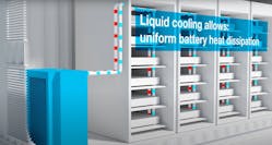 Liquid cooling is extremely effective at dissipating large amounts of heat and maintaining uniform temperatures throughout the battery pack, thereby allowing BESS designs that achieve higher energy density and safely support high C-rate applications.