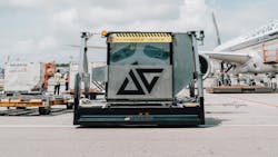 Changi Airport Aurrigo AutoDolly With Plane Changi Airport Aurrigo AutoDolly With Plane